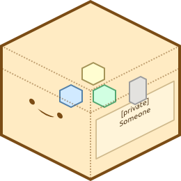 Image of a stereotypical happy chest protected by Minecraft' Bukkit' Lockette server plugin